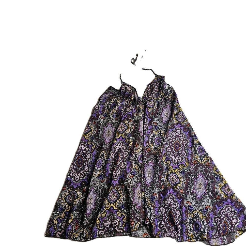 Victoria's Secret Women's Purple Paisley Tie Loose Swim Cover Up XS/S Coastal